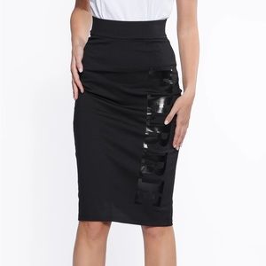 Gianfranco Ferre Logo Print Pencil Skirt